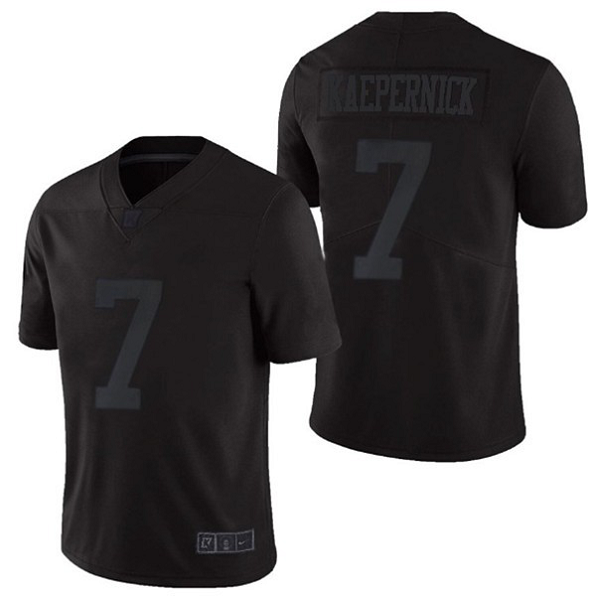 Nike San Francisco 49ers 7 Colin Kaepernick All Black Vapor Untouchable Limited Jersey