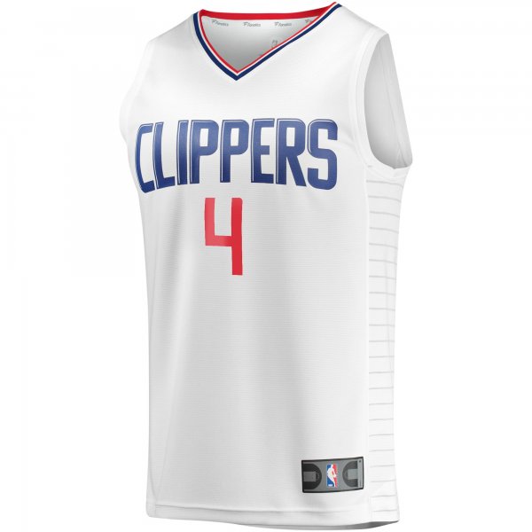 Youth LA Clippers Brandon Boston Fanatics White Fast Break Player Jersey - Association Edition