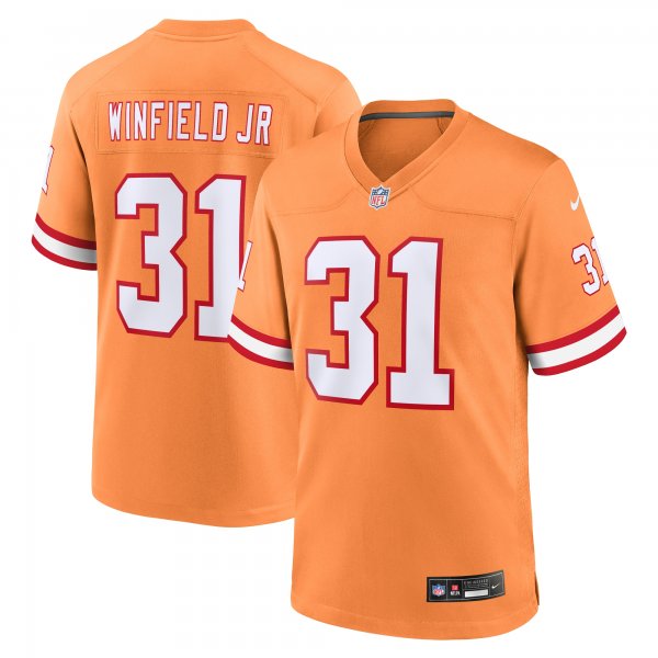 Men's Tampa Bay Buccaneers Antoine Winfield Jr. Nike Orange Throwback Game Jersey