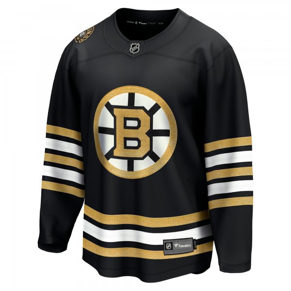 Men's Boston Bruins  Fanatics Black 100th Anniversary Premier Breakaway Jersey