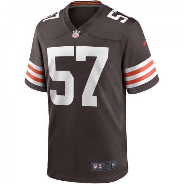 Men's Cleveland Browns Clay Matthews Nike Brown Game Retired Player Jersey