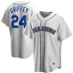 Men's NIKE Seattle Mariners #24 Ken Griffey Jr. Home Cooperstown Collection Player White MLB Jersey