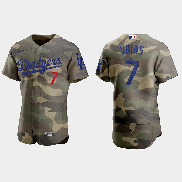 Julio Urias Los Angeles Dodgers 2021 National Armed Forces Day MLB Jersey - Camo