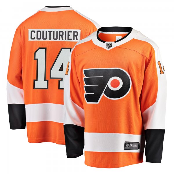 Men's Philadelphia Flyers Sean Couturier Fanatics Orange Breakaway Jersey