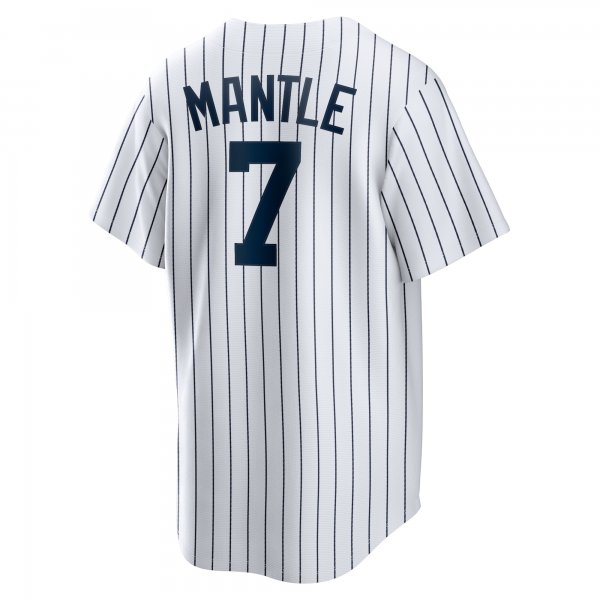 Men's New York Yankees Mickey Mantle Nike White Home Cooperstown Collection Player Jersey