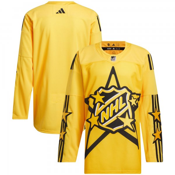 Men's  2024 NHL All-Star Game adidas x drew house Yellow Primegreen Jersey