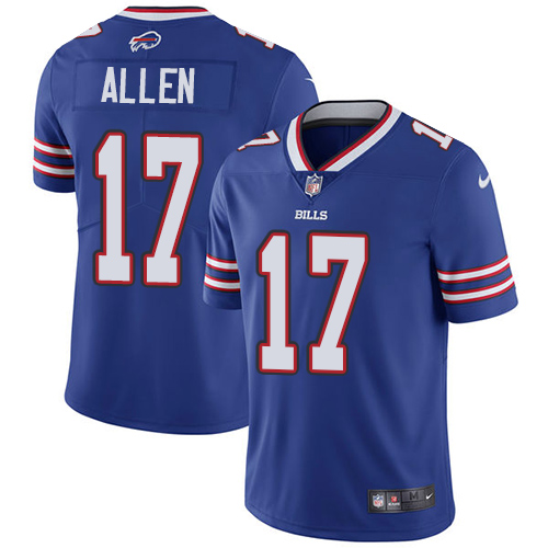 Nike Buffalo Bills #17 Josh Allen Royal Blue Team Color Men's Stitched NFL Vapor Untouchable Limited Jersey