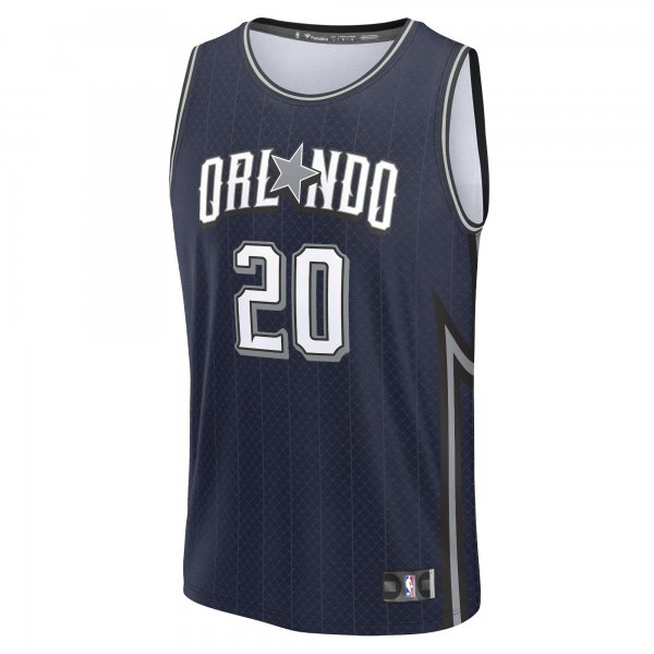 Men's Orlando Magic Markelle Fultz Fanatics Navy Fast Break Jersey - City Edition