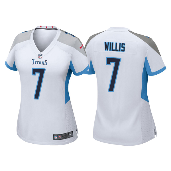 Women's Nike NFL Tennessee Titans Malik Willis #7 White 2022 NFL Draft Limited Jersey