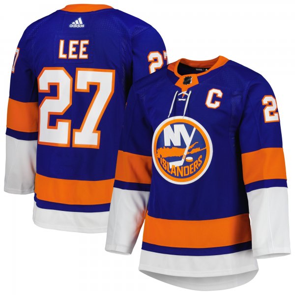 Men's New York Islanders Anders Lee adidas Royal Home Primegreen Player Jersey