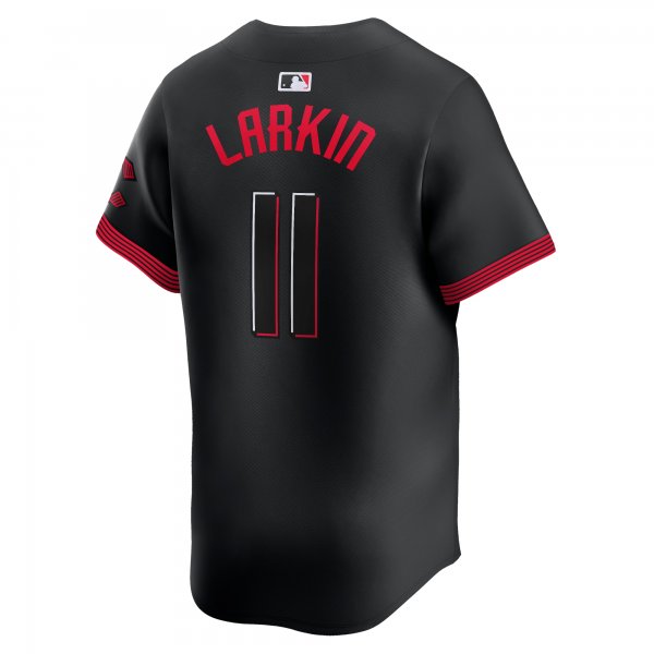 Men's Cincinnati Reds Barry Larkin Nike Black City Connect Limited Player Jersey