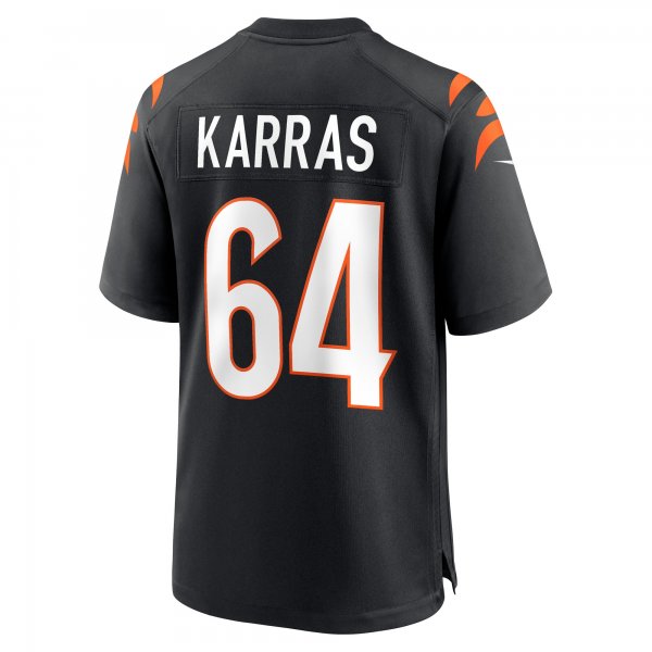 Men's Cincinnati Bengals Ted Karras Nike Black Game Player Jersey