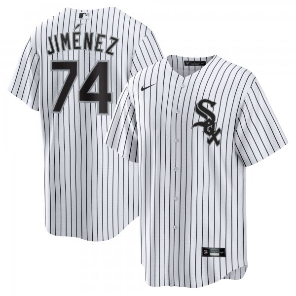 Men's Chicago White Sox Eloy Jimenez Nike White Home Replica Player Name Jersey