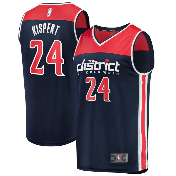 Men's Washington Wizards Corey Kispert Fanatics Navy Fast Break Replica Player Jersey - Statement Edition