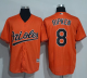 Baltimore Orioles #8 Cal Ripken Orange New Cool Base Stitched MLB Jersey