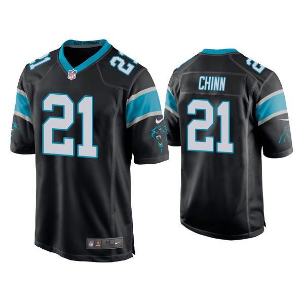 Men's #21 Jeremy Chinn Carolina Panthers Black 2020 NFL Draft Game Jersey