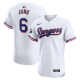 Men's Texas Rangers #6 Josh Jung Nike White 2024 Gold Collection Elite Player Jersey