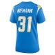 Women's Los Angeles Chargers Nick Niemann Nike Powder Blue Game Player Jersey