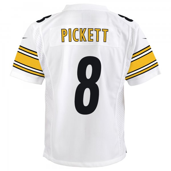 Youth Pittsburgh Steelers Kenny Pickett Nike White Game Jersey