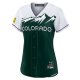 Women's Colorado Rockies Charlie Blackmon Nike White/Forest Green City Connect Replica Player Jersey