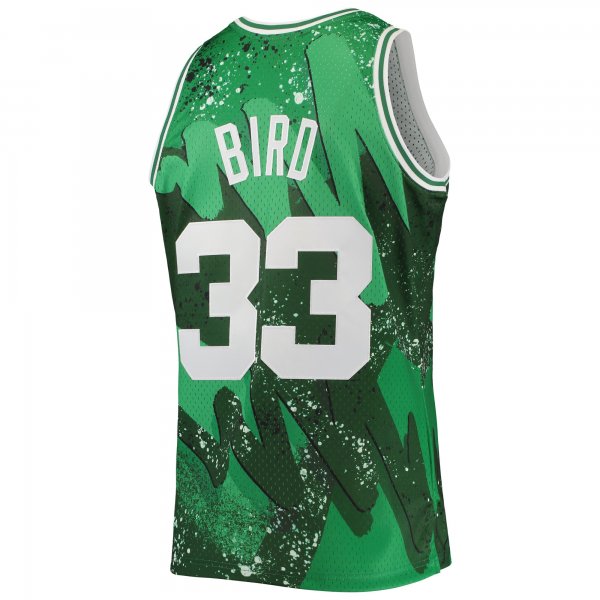 Men's Boston Celtics Larry Bird Mitchell & Ness Kelly Green Hardwood Classics 1985/86 Hyper Hoops Swingman Jersey