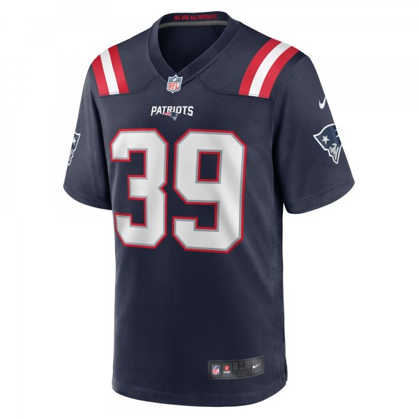 Men's New England Patriots Jamycal Hasty Nike  Navy Team Game Jersey