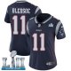 Women's Nike NFL New England Patriots #11 Drew Bledsoe Limited Home Navy Blue Vapor Untouchable Super Bowl LII Jersey