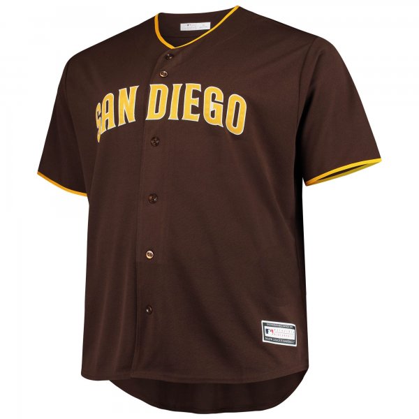 Men's San Diego Padres Fernando Tatis Jr. Brown Big & Tall Replica Player Jersey