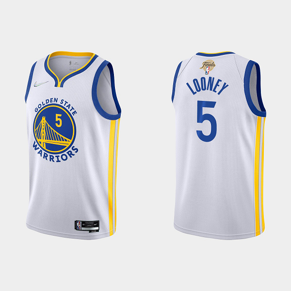 Men's Golden State Warriors White 2022 NBA Finals #5 Kevon Looney Association Jersey