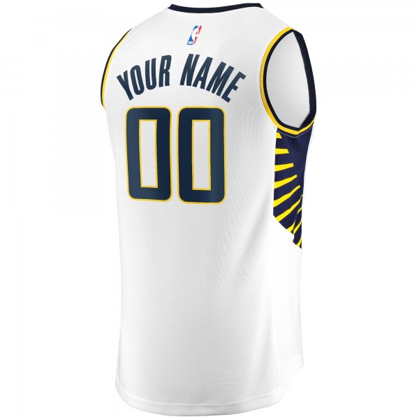 Youth Indiana Pacers Fanatics White Fast Break Custom Replica Jersey - Association Edition