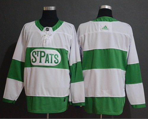 Toronto Maple Leafs Blank White St. Pats Stitched NHL Jersey