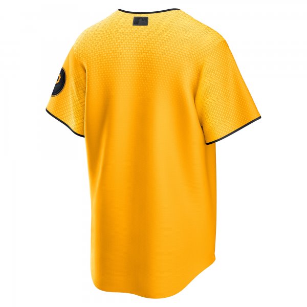 Men's Pittsburgh Pirates  Nike Gold City Connect Replica Jersey