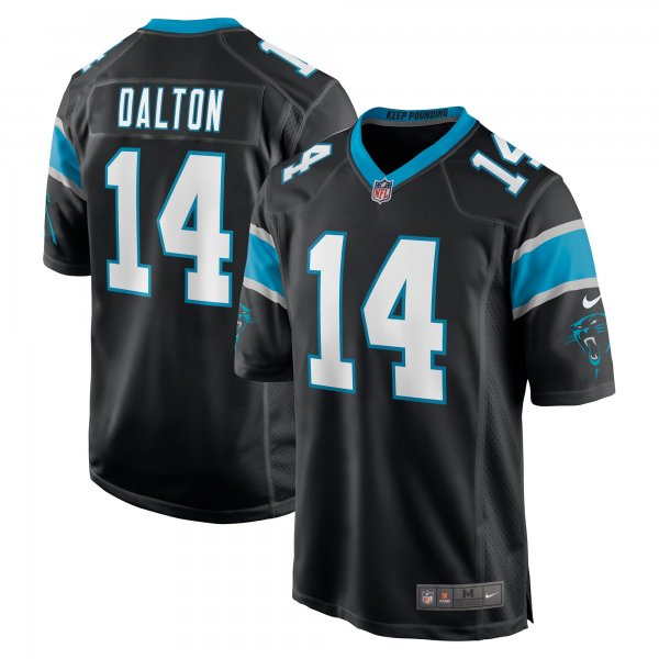 Men's Carolina Panthers Andy Dalton Nike Black Game Player Jersey