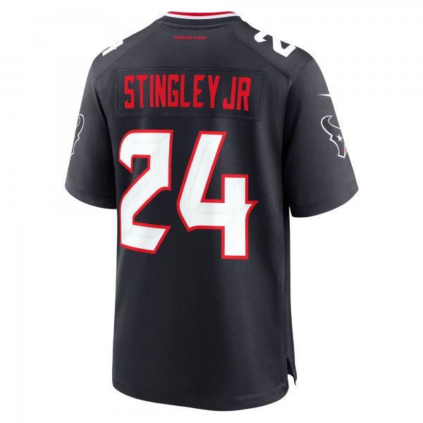 Men's Houston Texans Derek Stingley Jr. Nike Navy Game Jersey