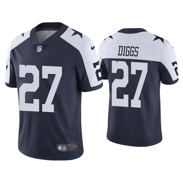 Men's #27 Trevon Diggs Dallas Cowboys Navy 2020 NFL Draft Alternate Vapor Limited Jersey