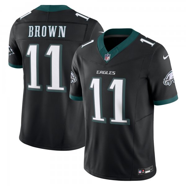 Men's Philadelphia Eagles A.J. Brown Nike Black Alternate Vapor F.U.S.E. Limited Jersey