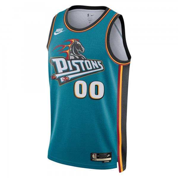 Unisex Detroit Pistons Nike Teal 2022/23 Custom Swingman Jersey - Classic Edition