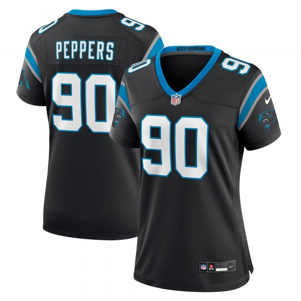 Women's Carolina Panthers Julius Peppers Nike Black Retired Player Game Jersey