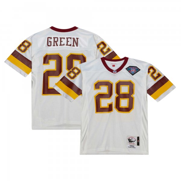 Men's Washington Commanders 1994 Darrell Green Mitchell & Ness White Throwback Retired Player Jersey