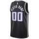 Men's Sacramento Kings Jordan Brand Black Swingman Custom Jersey - Statement Edition