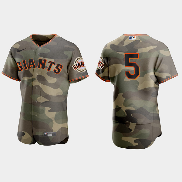 Mike Yastrzemski San Francisco Giants 2021 National Armed Forces Day MLB Jersey - Camo