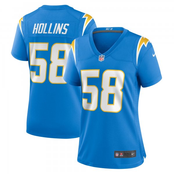 Women's Los Angeles Chargers Justin Hollins Nike  Powder Blue  Game Jersey