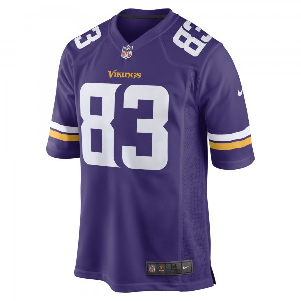 Men's Minnesota Vikings Jalen Nailor Nike Purple Game Player Jersey