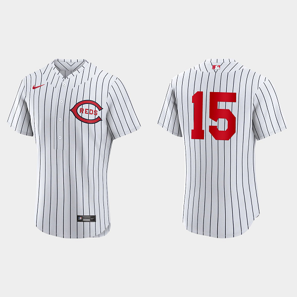 Men's Cincinnati Reds #15 Nick Senzel 2022 Field of Dreams Flex Base Jersey - White