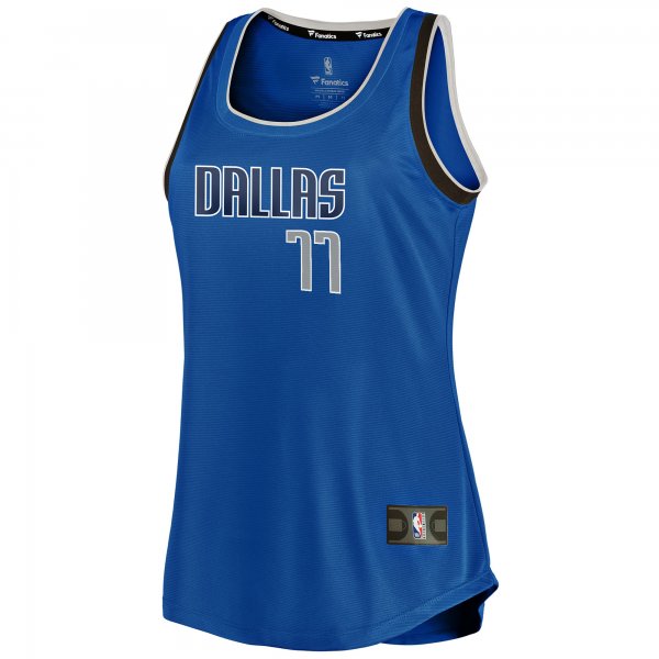 Women's Dallas Mavericks Luka Doncic Fanatics Blue Fast Break Team Tank Jersey - Icon Edition