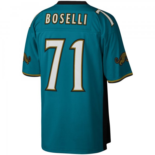 Men's Jacksonville Jaguars Tony Boselli Mitchell & Ness Teal Legacy Replica Jersey