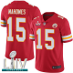 Kansas City Chiefs #15 Patrick Mahomes Red Team Color Super Bowl LIV Bound Men's Stitched NFL Vapor Untouchable Limited Jersey