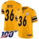 Men's Pittsburgh Steelers #36 Jerome Bettis Gold Stitched NFL Limited Inverted Legend 100th Season Jersey