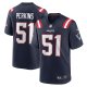 Men's New England Patriots Ronnie Perkins Nike Navy Game Jersey