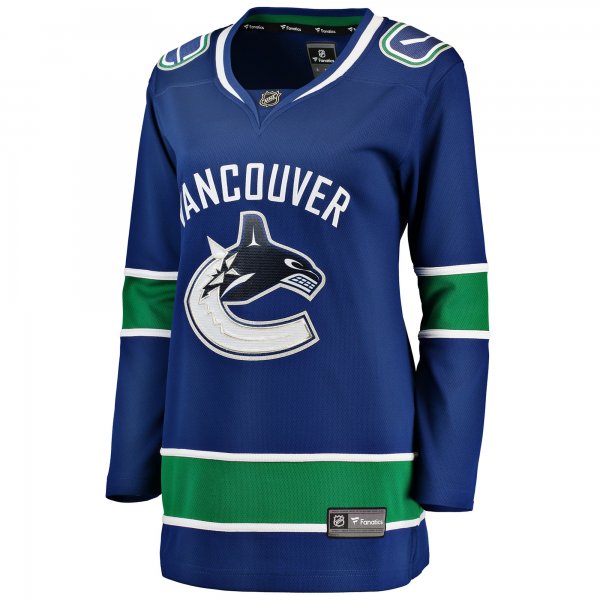 Women's Vancouver Canucks Fanatics Blue Breakaway Home Jersey